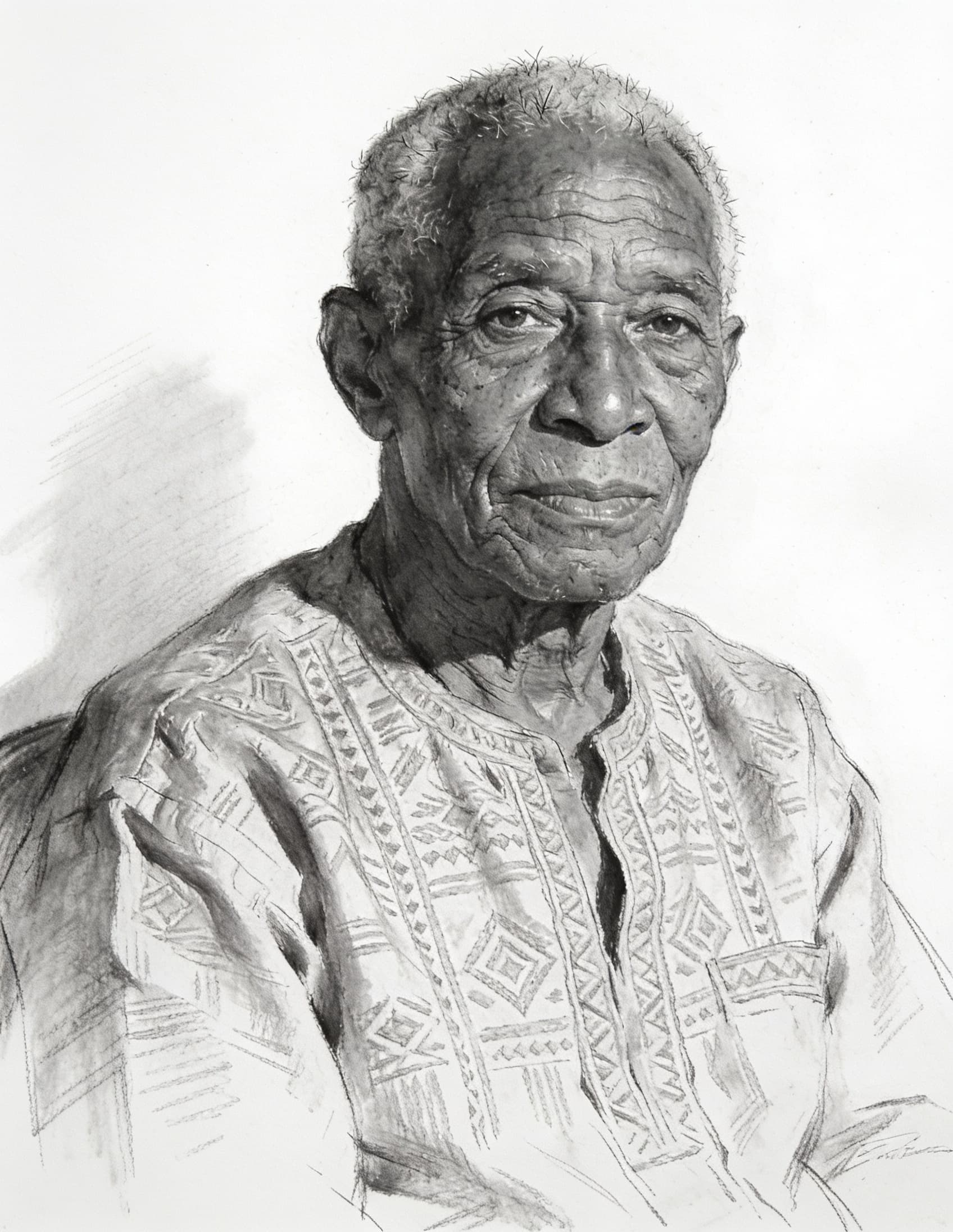 Le Sage par Fatou Diabaté — Crayon, dessin